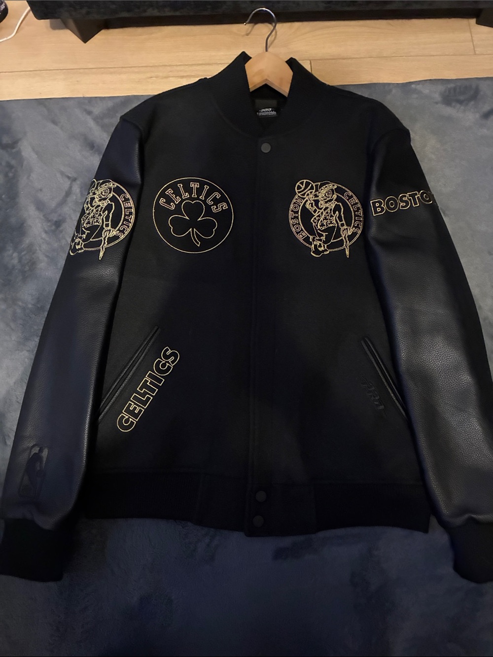Boston Celtics Black & Gold Varsity Jacket